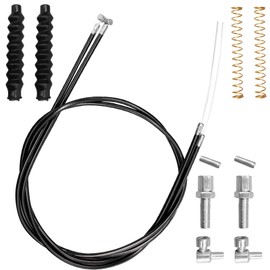 14Pcs Brake Cable Parts for Walkers Replace, Drive Rollator Replacement Parts with 45 Inch Brake Cable, Rollator Walker Parts Contains Hardware, Universal Cable Drive Walker Parts for Most Brands