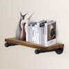 Home Expert 10 Inch Black Industrial Pipe Floating Clothing Rack