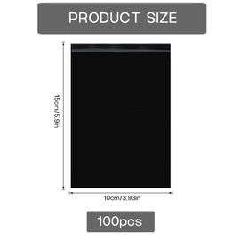100 Pcs Sanitary Disposal Bags - Black Sealable Tampon Disposal Bags, Opaque and Odour Prevention Sanitary Bags for Tampons, Pads, and Liners Storage