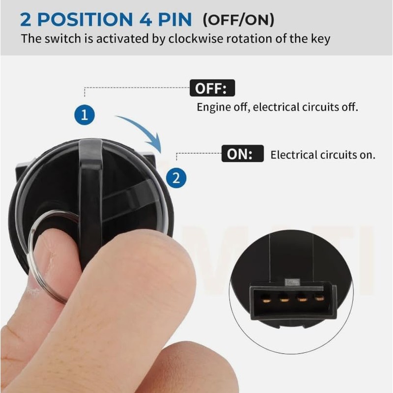 On-Off Ignition Key Switch for Can-Am 330 400 Rally 175