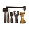 Pack 6 Hammer, Center-Punch, Chisel, Bident, Big Dumbbell, Long Percussion,
