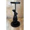 Unbranded New Primitive Farmhouse BUNNY CANDLE HOLDER Rabbit Pillar Stand
