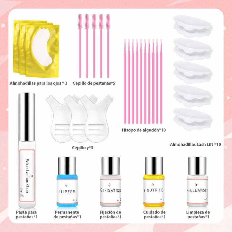 kit de permanente de pestañas,Kit de Laminación de Cejas