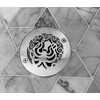 Designer Drains 4 Inch Round Shower Drain Strainer, Octopus Design