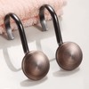 Bronze Shower Curtain Hooks, Rustproof Shower Hooks for Shower Curtain