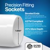 FORMUFIT 1-1/4" 3-Way Elbow Furniture Grade PVC Fitting in White,