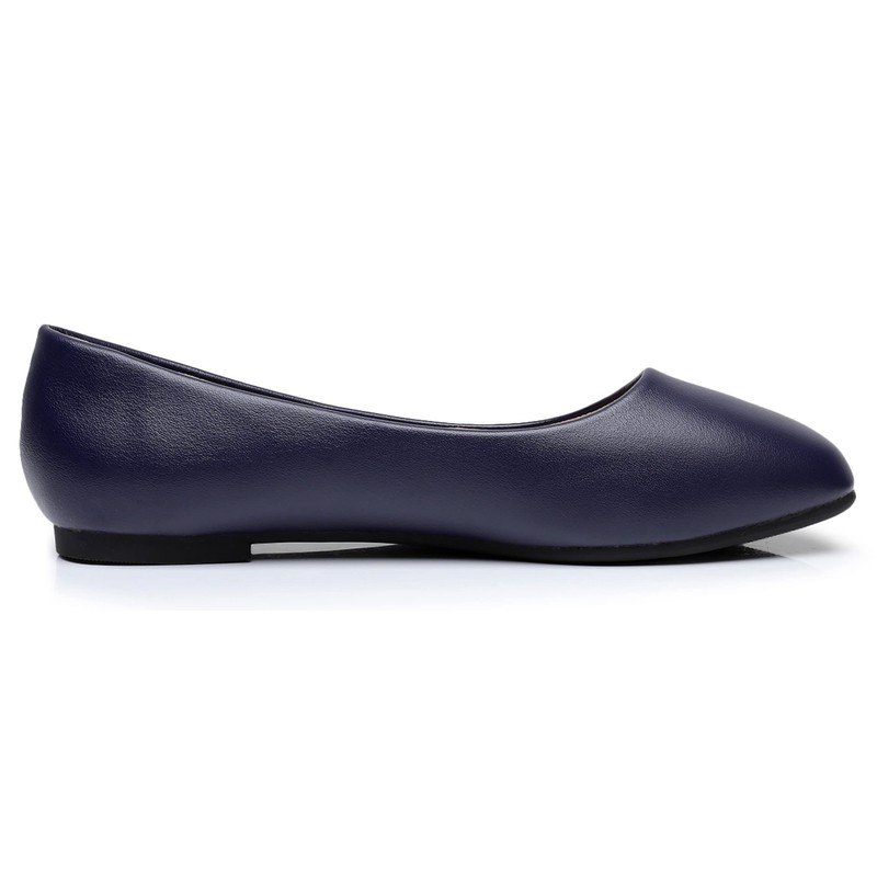 VenusCelia Zapatos planos con punta de azulejo para mujer, azul