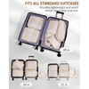 Anjing Packing Cubes Compression - 8-Piece Suitcase Organiser Set with