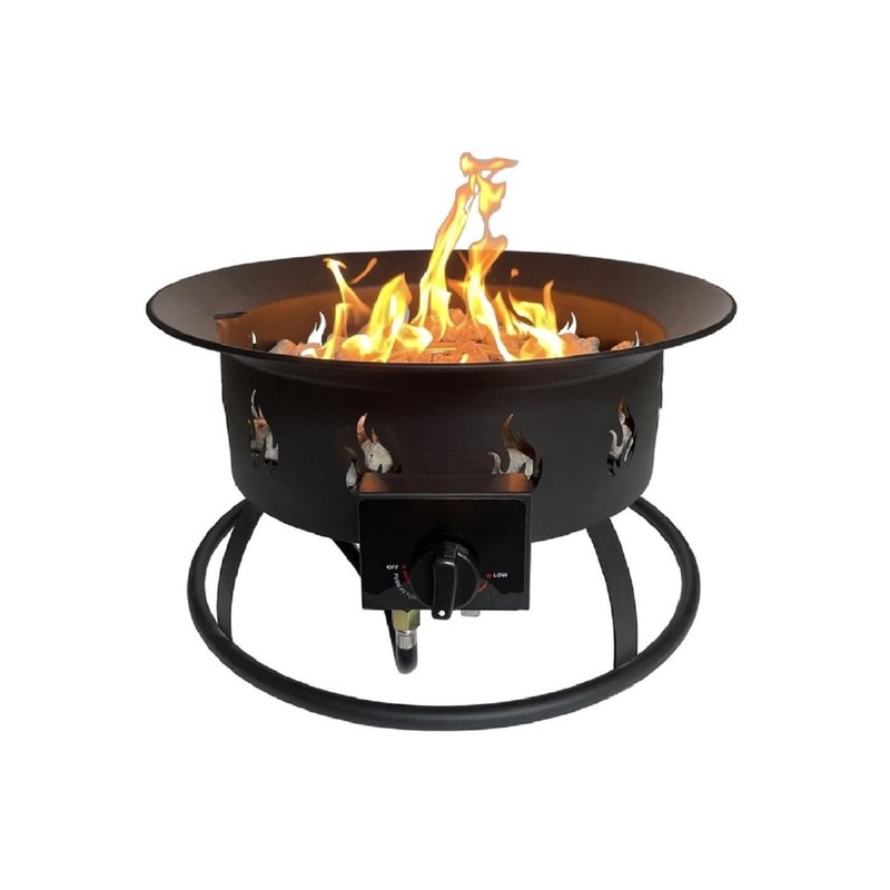 AZ Patio Round Portable Camp Fire Pit in Black
