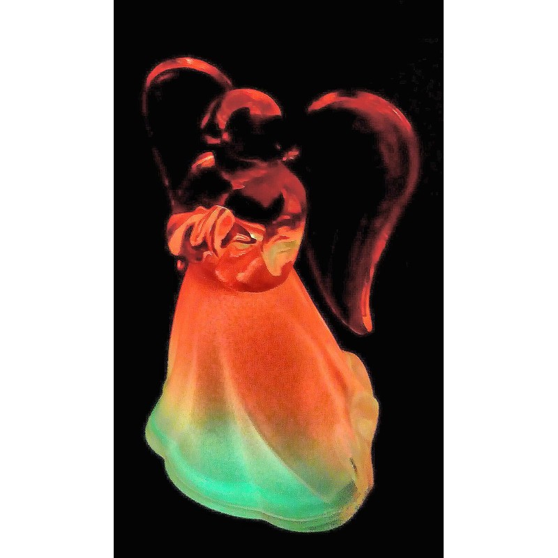Acrylic Solar Angel Lights with A Frosted Skirt Solar Garden