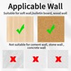 SDKZBFC Pack of 200 Rice Tacks with Head, Transparent Drawing