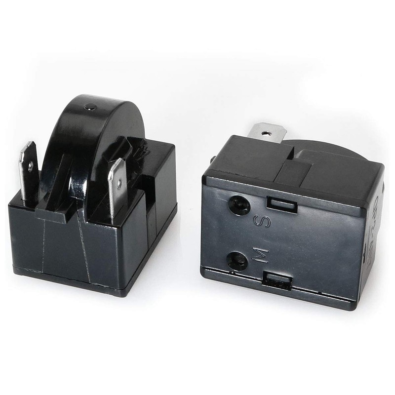 MEETOOT 2pcs QP-02-4.7 PTC Refrigerator Start Relay 2 Pin Coolers
