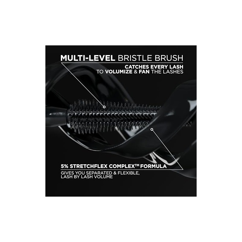 L’Oréal Paris Voluminous Panorama Mascara, Volumizing and Lengthening Mascara, Washable