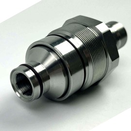 Kraciva 7246799 AT406474 Male & Female Flat Face Hydraulic Coupler Compatible with Hydraulic System of 4BD4FH Manifold Block (48mm) Skid Steer Loader (MALE)