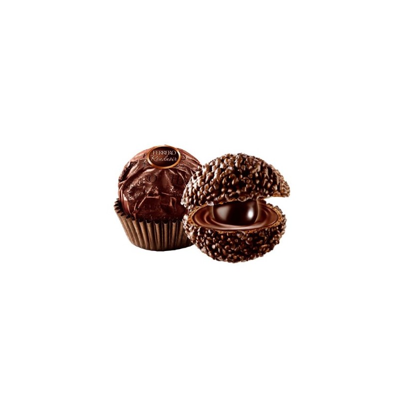 Ferrero Rondnoir Dark Chocolates with Almonds, 12 Pieces