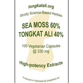 Sea Moss Extract, 100 Vegetarian Capsules of 330 mg