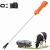 Cattle Prod, Rechargeable Electric Livestock Prod with 2 LED Lights,