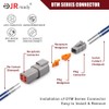 JRready ST6329-401 Deutsch DTM Connector 4 Pin 8 Sets Waterproof