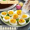 3 Pcs Deviled Egg Containers with Lids Stackable Egg Platter