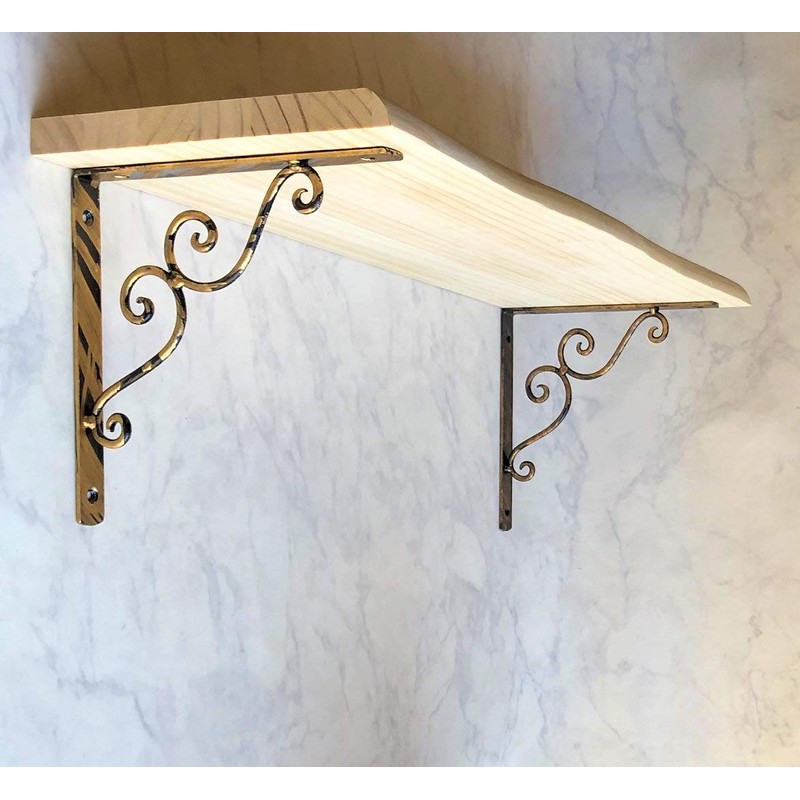 MASOUDITRADING Shelf Bracket, Metal Fittings, Iron Bracket, L-Shaped Angle (1