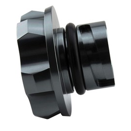 VMS RACING GUNMETAL OIL CAP with Real Black CARBON FIBER Emblem in CNC Machined Billet Aluminum Compatible with LS7 LSA LS9 LT1 LT4 Dry Sump Only