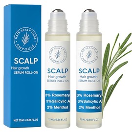 Orrenaturals Hair Revival Ampoule, Rosemary Scalpy Hair Growth Serum Roll On 25 ml, Targeted Hairline & Thinning Support, Dexpanthenol, Lightweight (2 Pack) (2 Pack)