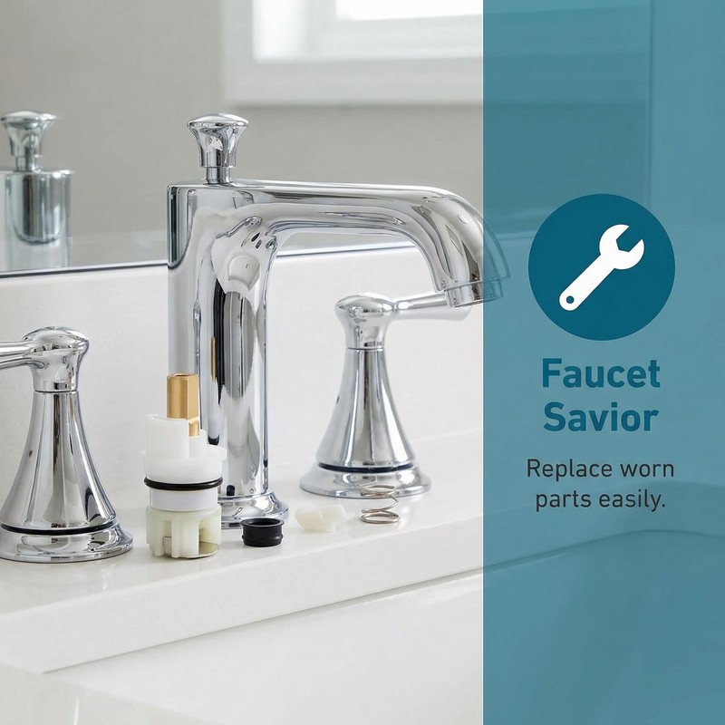 RP25513 Faucet Stem Assembly Kit Compatible with Delta Two Handle