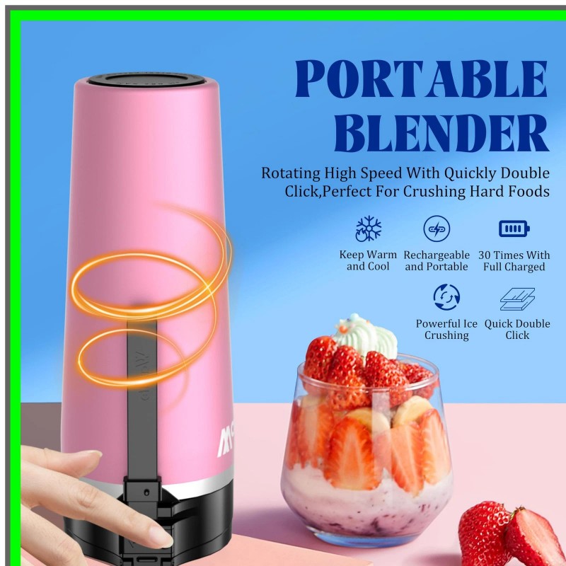 MODAIS SmoothiePro Portable Fruit and Vegetable Blender 16 oz