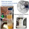 Glass Fat Gravy Separator, 4Cup, 304 Stainless Steel Strainer