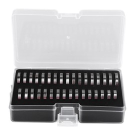 Tyenaza Ring Sizer Measuring Tool, Portable Exquisite Polishing Stainless Steel Finger Rings Gauge Ring Sizer Tool Kit with Storage Box