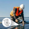 Pack of 4 Solar Panel Brackets, Z Angle Mounting Solar