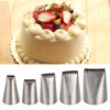 5 Pcs Icing Piping Tips Set, Stainless Steel Baking Kits,