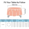 Peach Plastic Tablecloths 2 Pack Rose Gold Disposable Table Covers