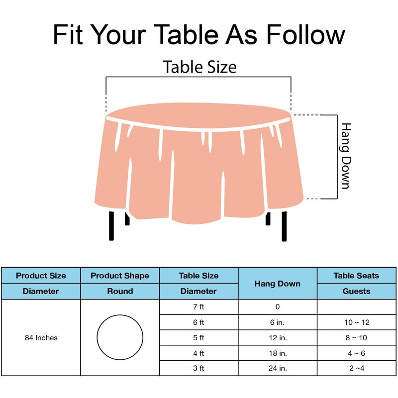 Peach Plastic Tablecloths 2 Pack Rose Gold Disposable Table Covers