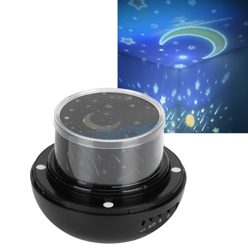 Star Projection Lamp USB Battery Dual Use Nightlight Kids Baby