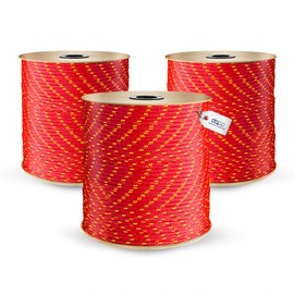 20m red polypropylene rope poly cord 5mm