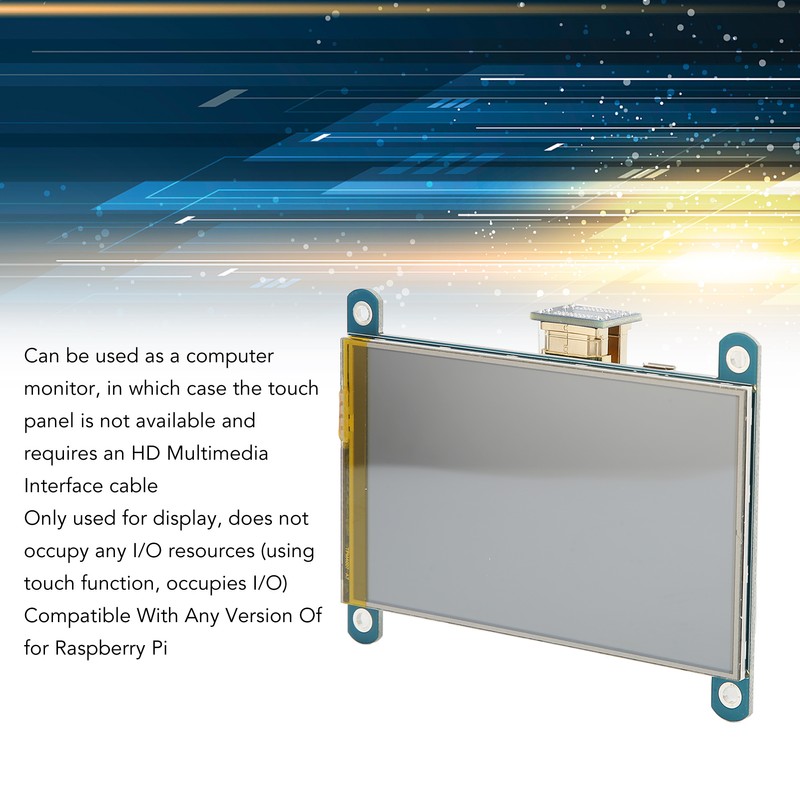 4in HD Multimedia Interface LCD IPS Display 800x480 Resolution Resistive