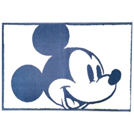 The Big One Bath Rug, Cartoon Character 20 x 30 inches, Fun Plush Design, Non-Slip Bathroom Mat, Blue