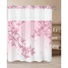 Kryntracorl Spring No Hooks Shower Curtain with Snap in Liner