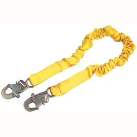 Capital Safety - DBI/SALA 1244306 6' Shockwave2 1 15/16'' Polyester Tubular Web Single-Leg Shock-Absorbing Lanyard with Snap Hook at Each Ends, English, 15.34 fl. oz, Plastic, 1" x 72" x 1"