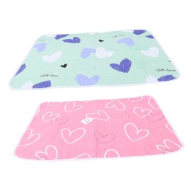 WOONEKY 2pcs Washable Small Animal Bedding Cage Liners Absorbent Guinea Pig Pee Pads for Ferrets Hamsters and Rabbits Sleep Mat Covers