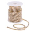 PandaHall 10 Yards Crystal Rhinestone Strass Chains 4mm Trimming Claw
