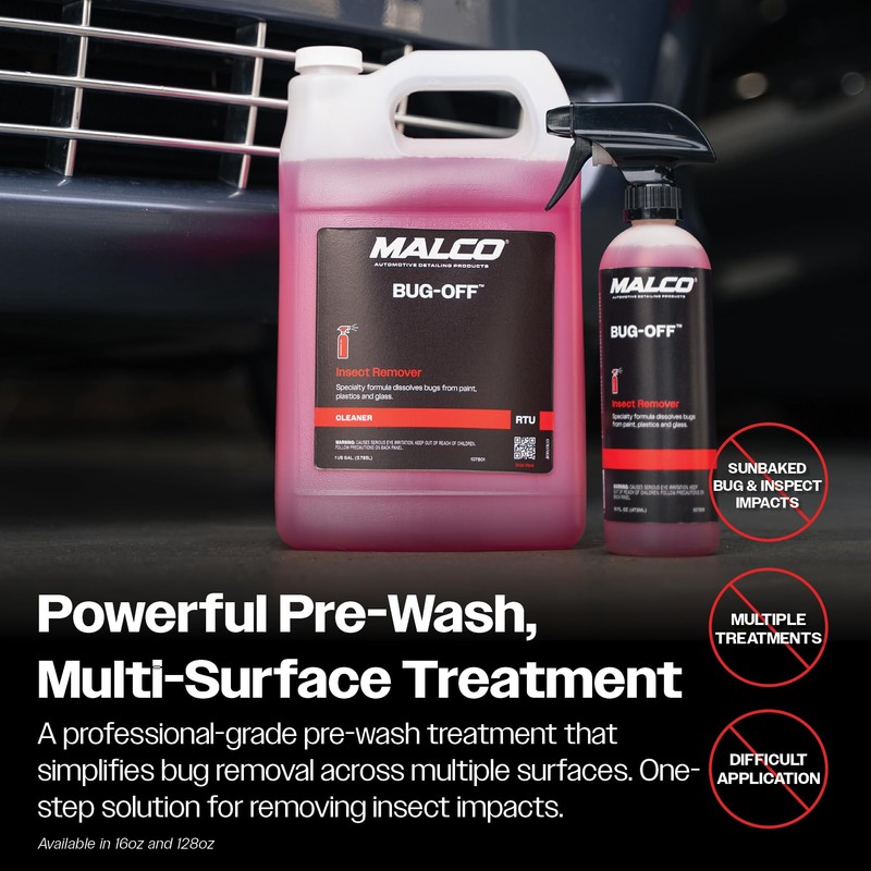 Malco Bug Off - Easy Removal from Auto Paint, Glass,