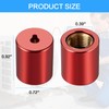 1/4" Pink Brass HVAC Locking Caps 10-Pack, Tamper-Proof Refrigerant
