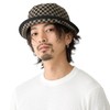 Happy Hat, Plaid Pork Pie Hat, 23.6 inches (60 cm),
