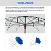 SIEPASA Spar. Saa Double Layer Inverted Umbrella with C-Shaped Handle,