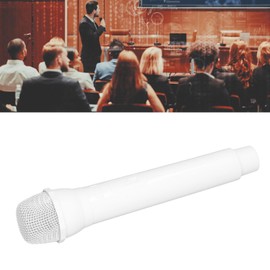 Microphone Props ABS Material Cosplay White 1:1 Scale Kids Photography Performance Practice Realistic Design Toy Microphone