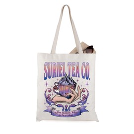 JTOUK Suriel Tea Co Gift Book for Lovers, Gift, Acotar Merch He Hottest Tea In Prythian Tote Bag Bookish Gift, Suriel Tote EU