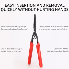 Fiber optic flange long mouth clamp SC/LC fiber optic connector plug and unplug tool clamp adapter fiber optic machine room joint clamp plug and unplug pliers