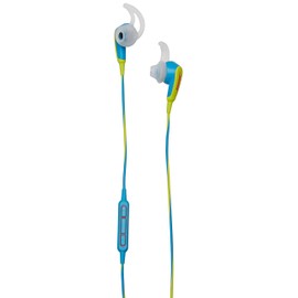 Bose SoundSport in-Ear Headphones for Apple Devices – Neon Blue, Sweat-Resistant, Inline Mic/Remote (Renewed)